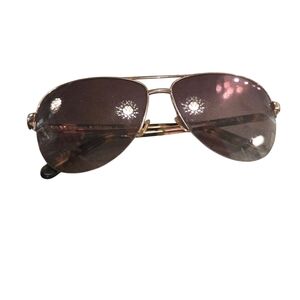Kate Spade Gold Aviator Sunglasses